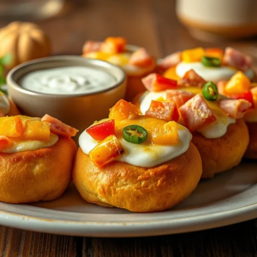 pizzabrötchen mit schmand