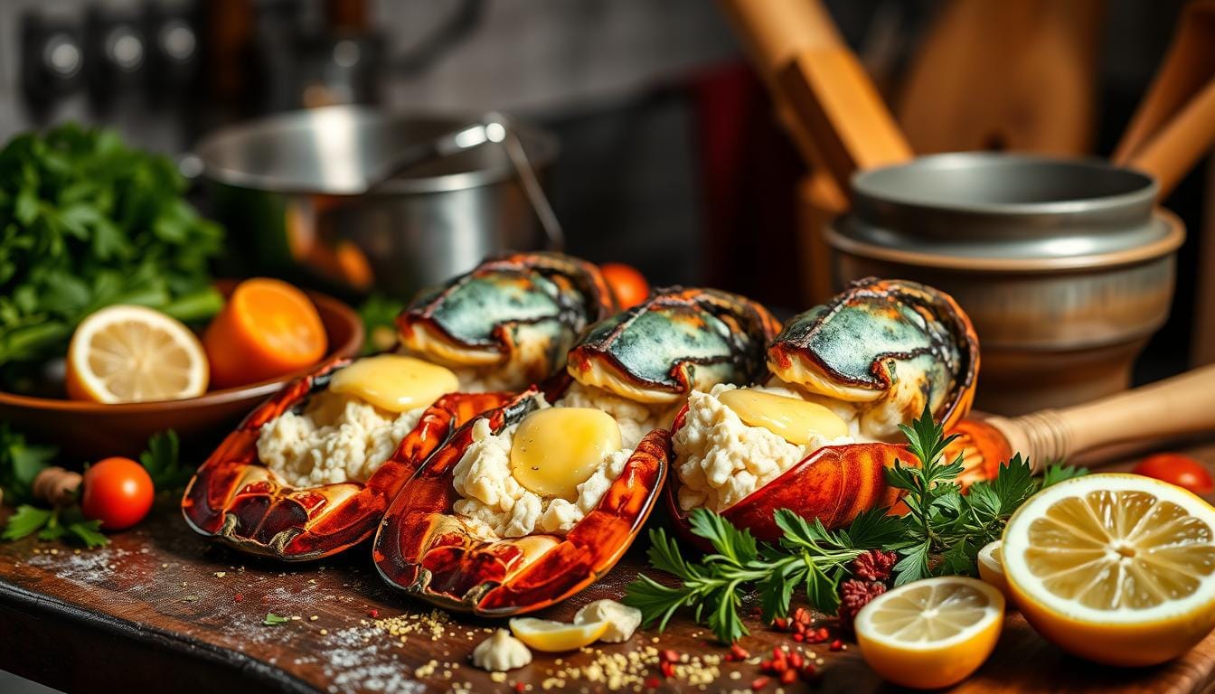 Knoblauchbutter-Hummerschwänze Rezept – Einfach