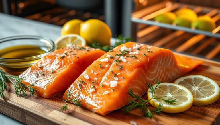 Lachsfilet mit Haut im Backofen – Einfach &amp; Knusprig