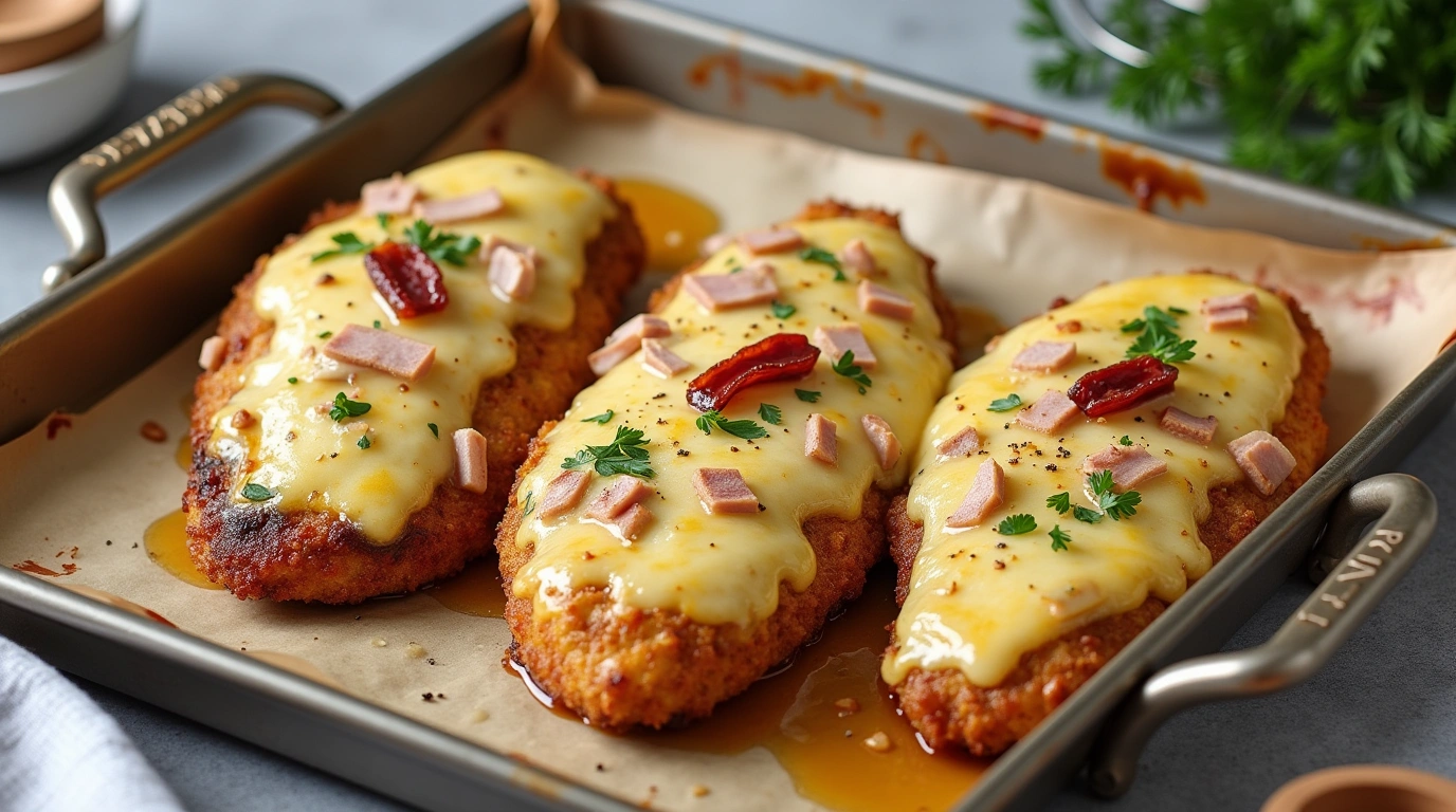 Überbackene Partyschnitzel aus dem Ofen – Rezept & Zutaten Überbackene Partyschnitzel aus dem Ofen – Rezept & Zutaten