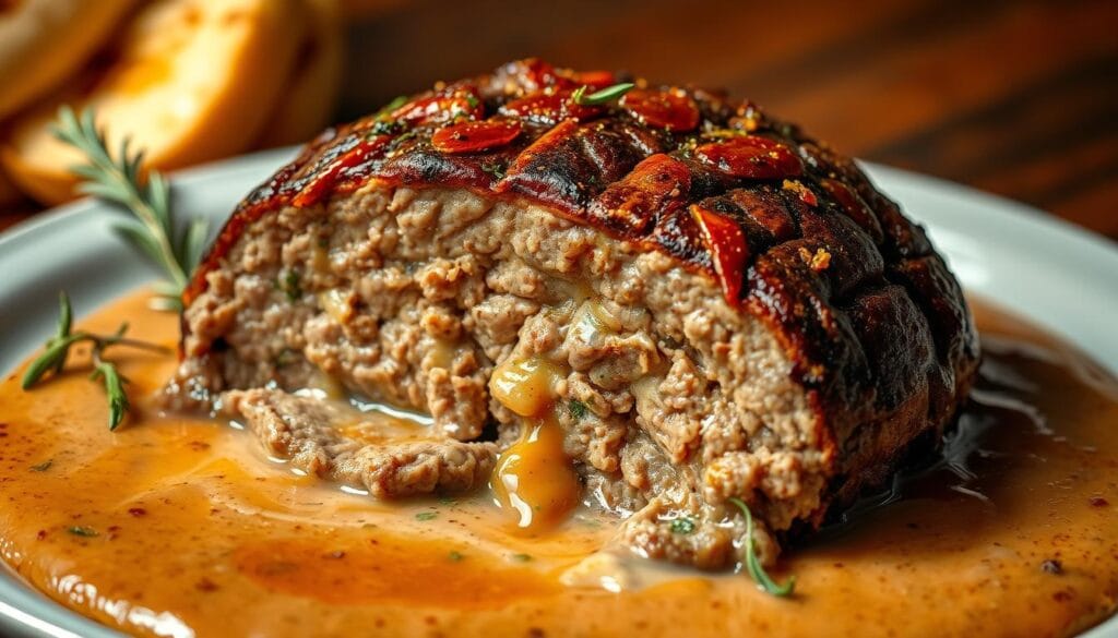 hackbraten mit soße
