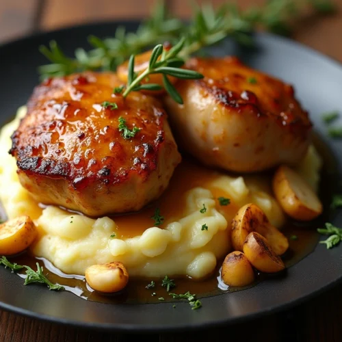 Hähnchenbrust in Pilzrahmsauce
