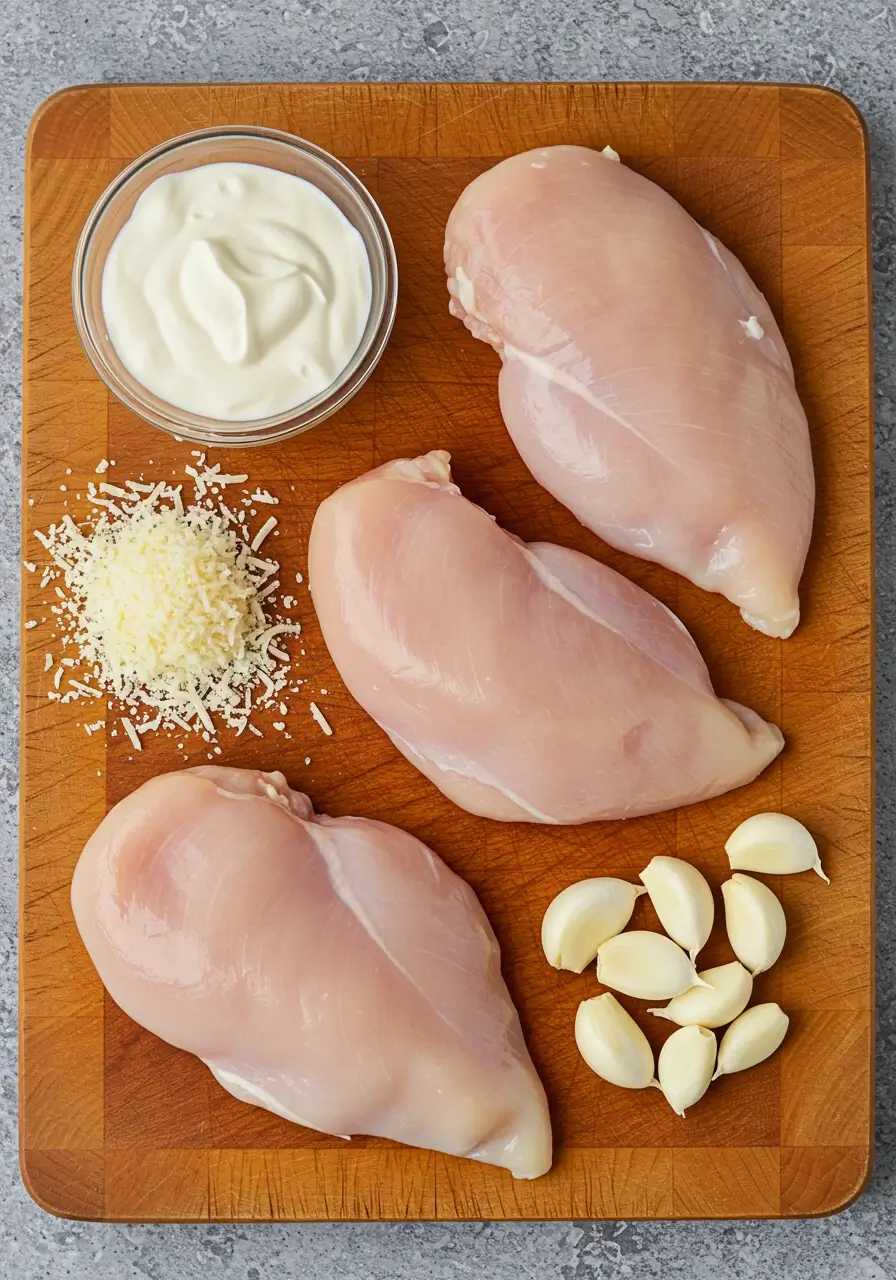 Hähnchenfilet in cremiger