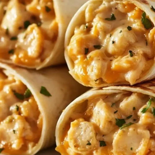Hähnchen-Wraps mit Knoblauch und Parmesan