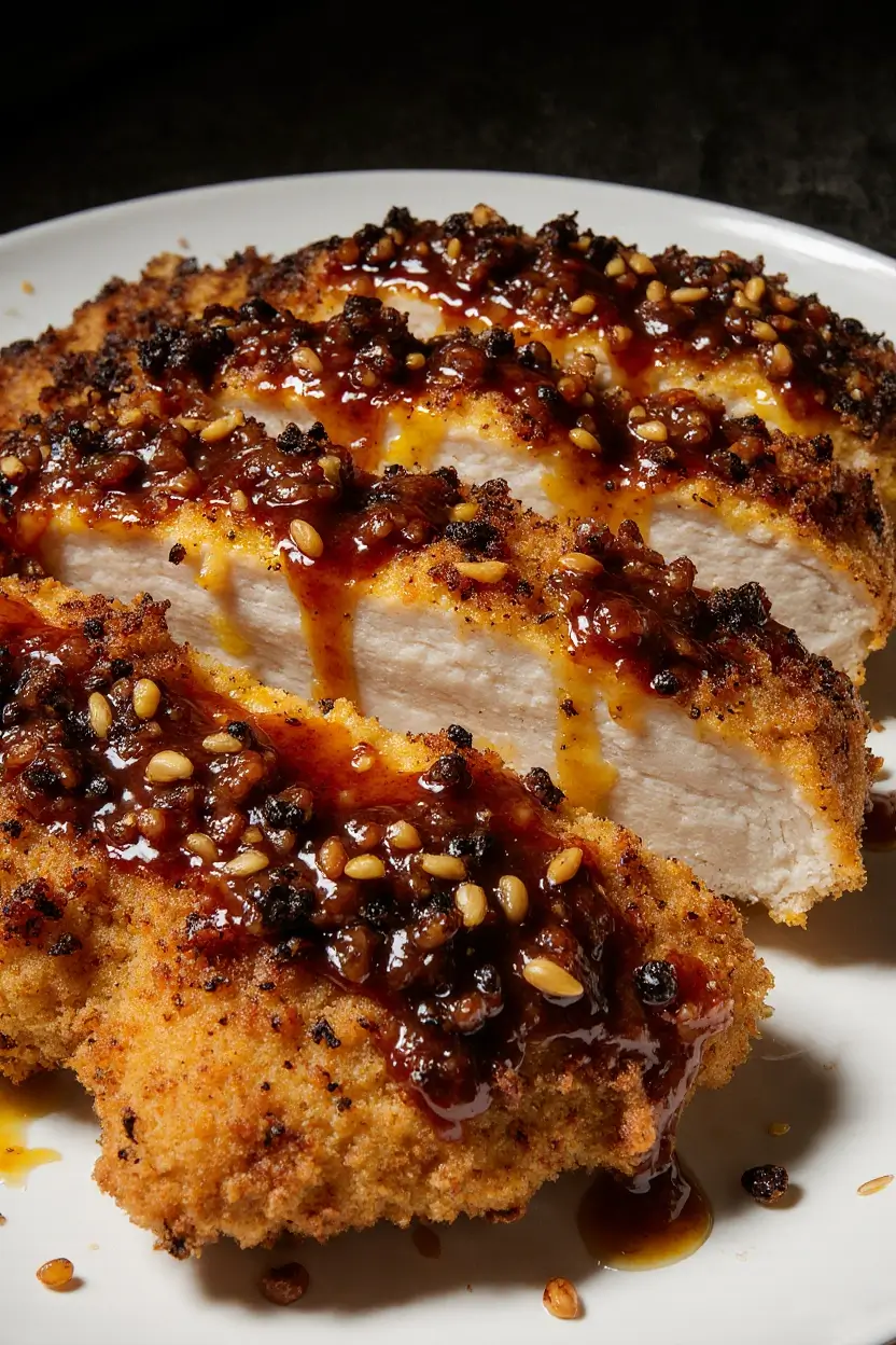 Hähnchen mit Honig-Senf-Glasur
