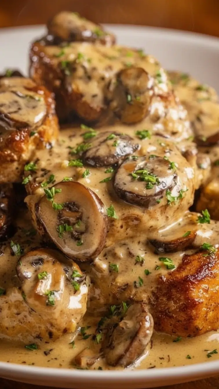 Salisbury-Steaks mit cremiger Pilzsoße