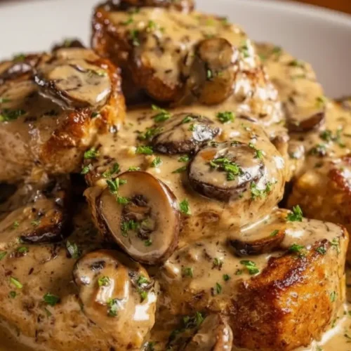 Salisbury-Steaks mit cremiger Pilzsoße