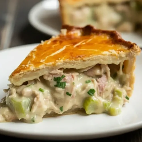 Hähnchen-Schinken-Lauch-Pastete