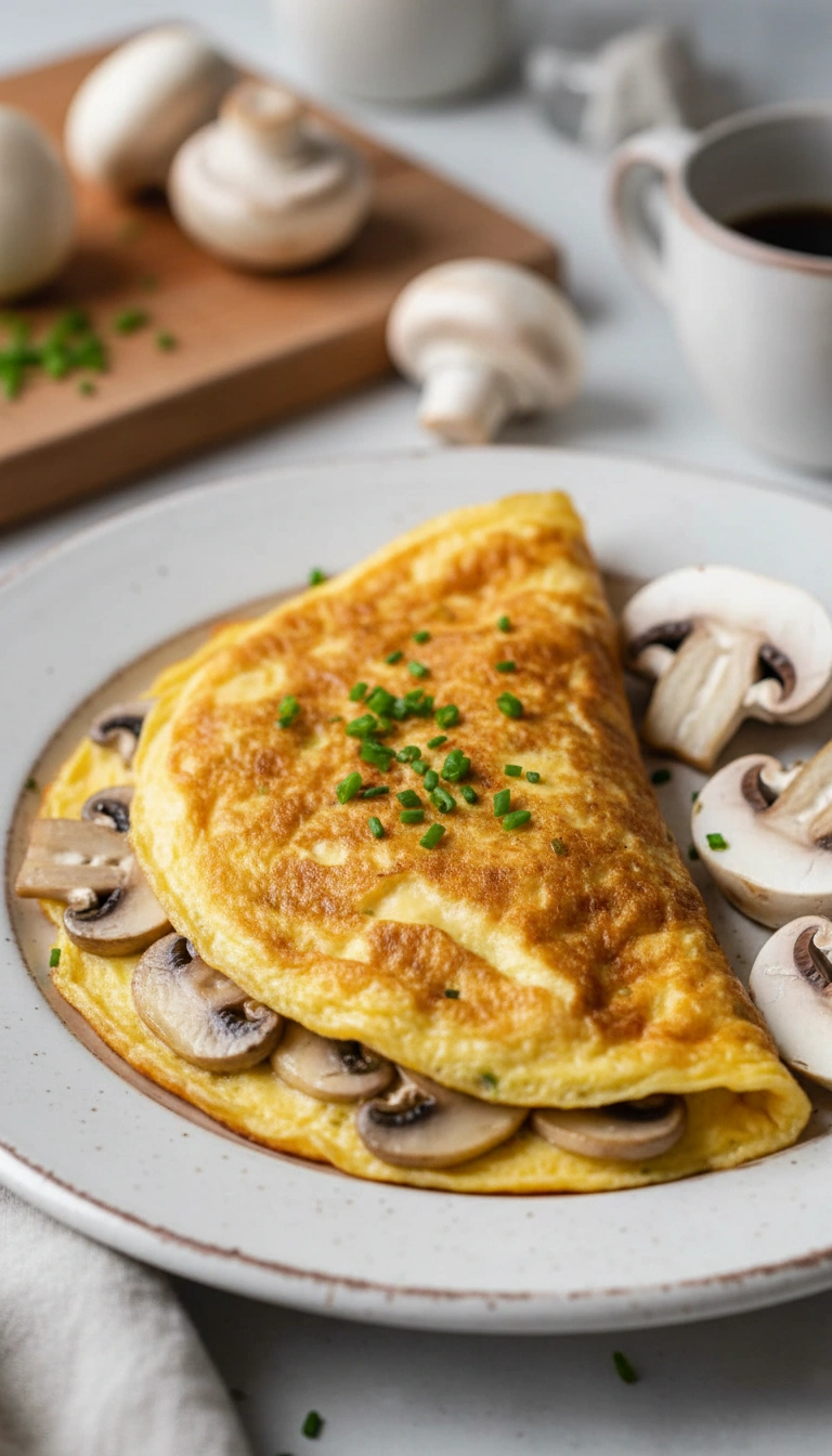 Pilz-Omelett mit Champignons