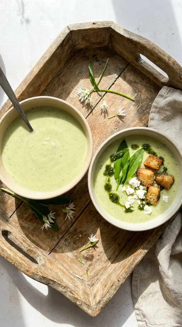 Bärlauchsuppe Thermomix Variationen – cremig klassisch und mit Einlage