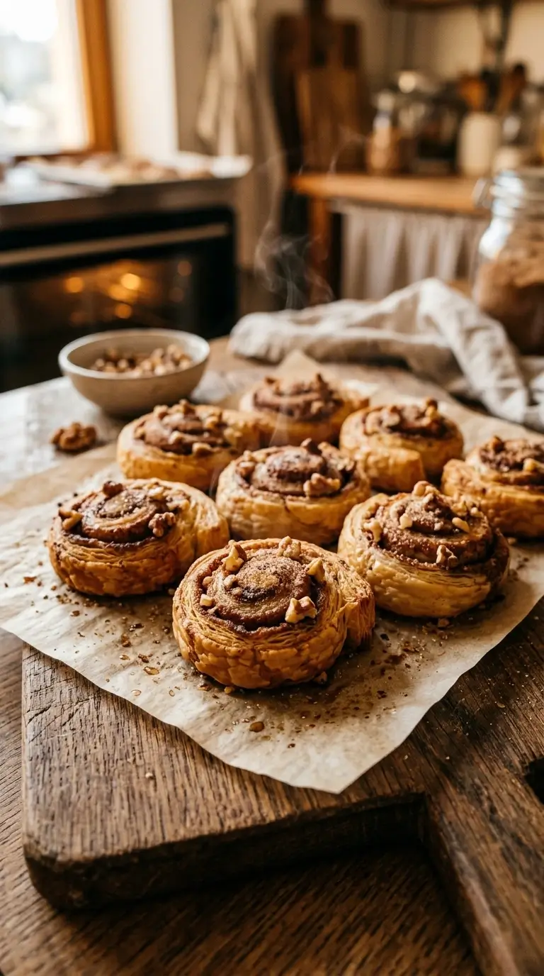 Blätterteig-Zimtschnecken