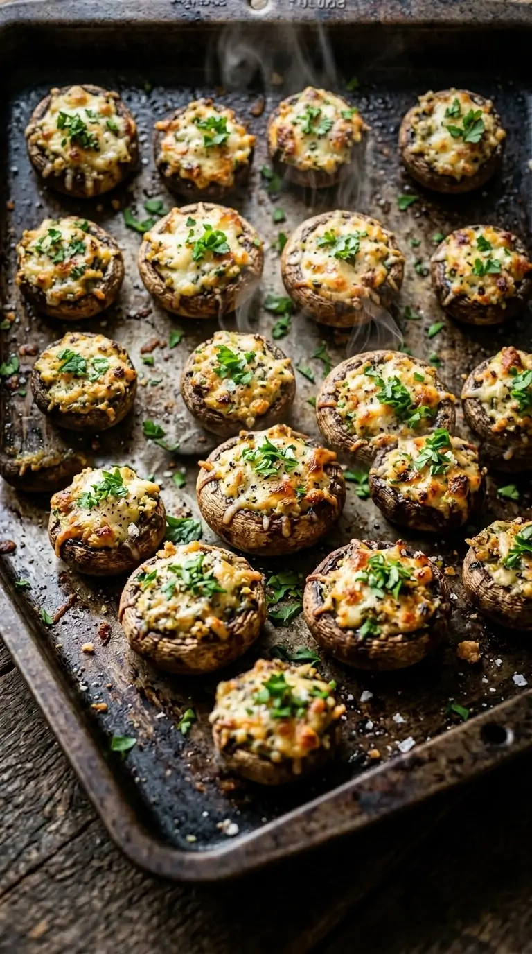 Gefüllte Champignons