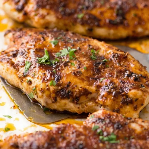 Hähnchen im Ofen saftig einfach – goldbraune Kruste, zartes Fleisch, einfache Marinade