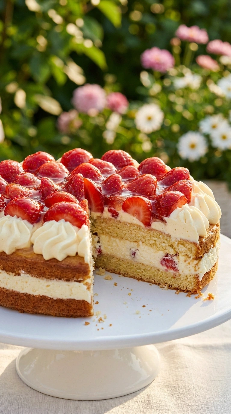 Klassische Erdbeertorte Rezept – der Sommer-Klassiker mit frischen Erdbeeren und Vanillecreme
