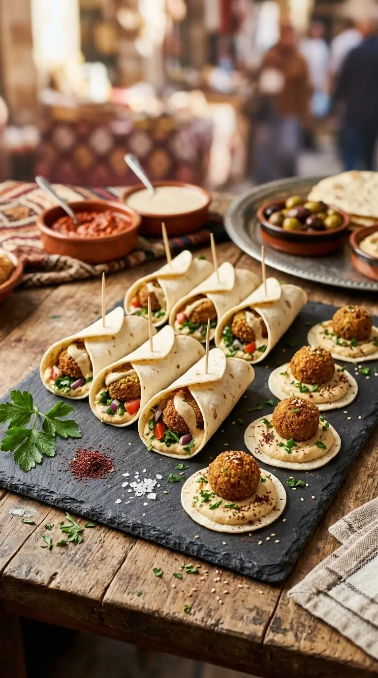 Mini-Falafel-Wraps