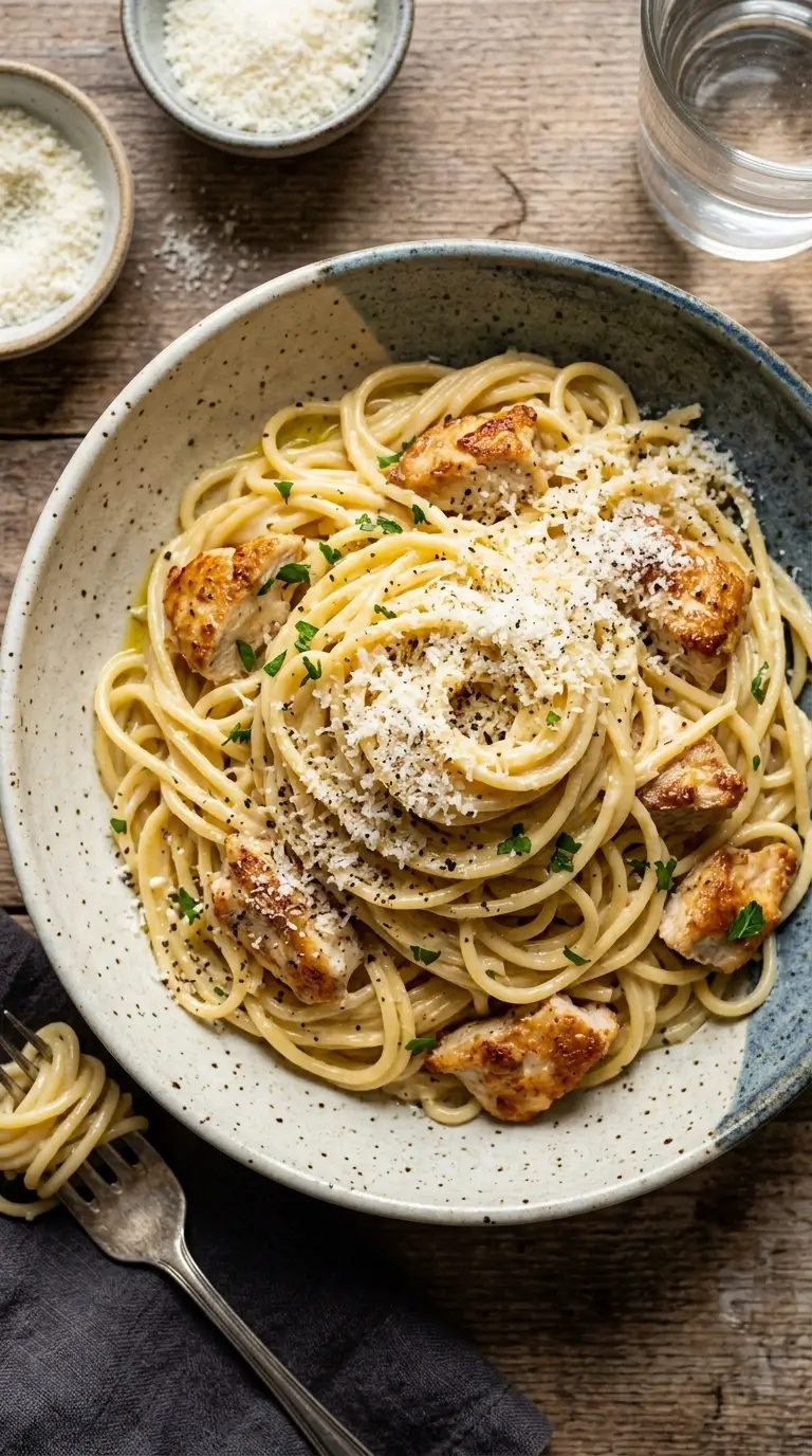 Carbonara mit Hähnchen