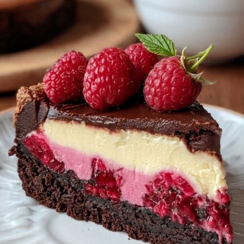 Himbeer-Brownie-Cheesecake