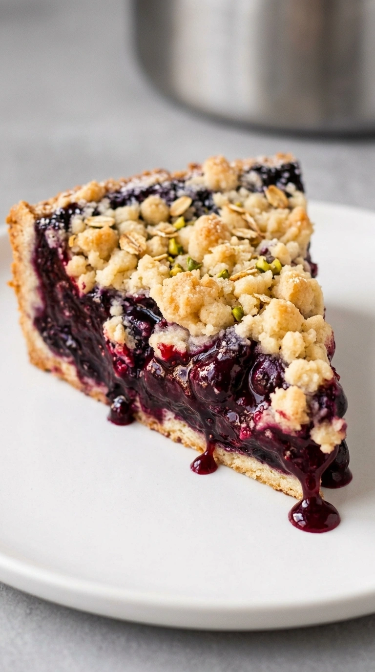 Traditioneller Heidelbeerkuchen