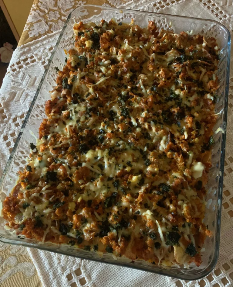 schnelle Rezepte – Kartoffel-Hackfleisch-Auflauf mit Béchamel – Cremig und goldbraun