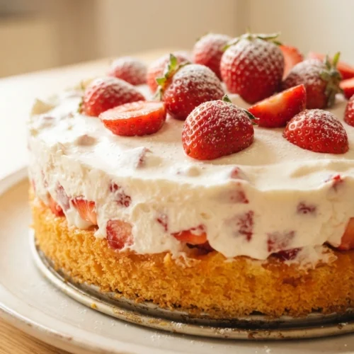Erdbeer-Fantakuchen: Saftiger Klassiker mit frischen Erdbeeren