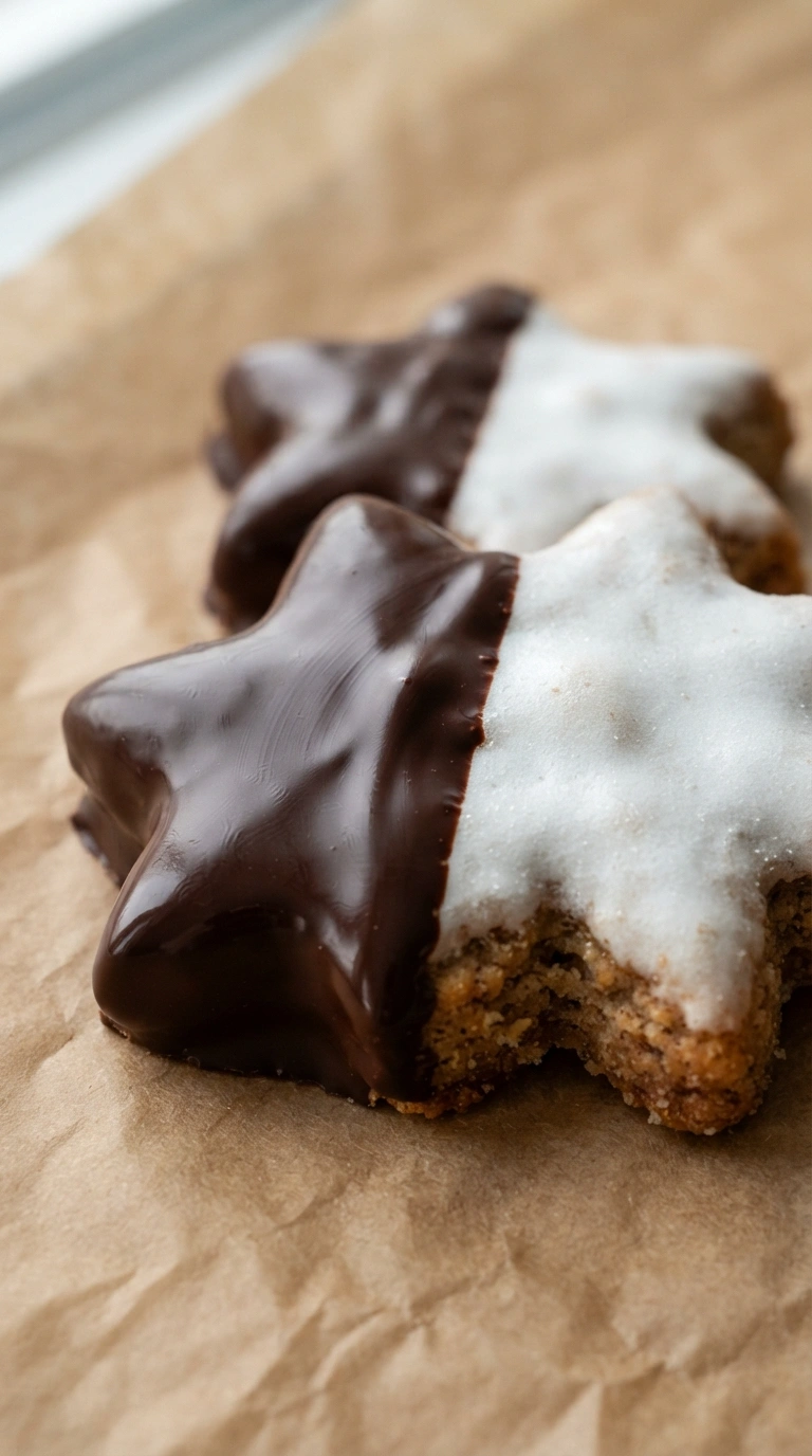 schnelle Rezepte – Zimtsterne mit Schokolade – die dekadente Variante des Weihnachtsklassikers