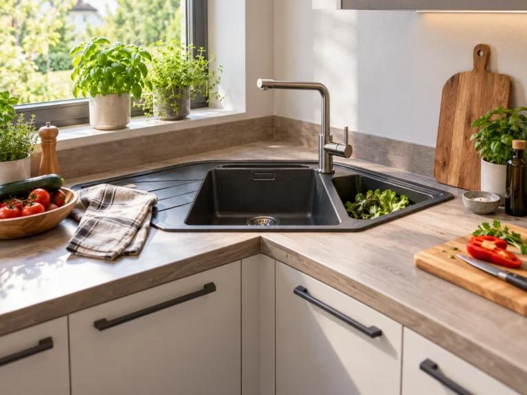 schnelle Rezepte – Eckwaschbecken für die Küche: Eckspüle clever planen