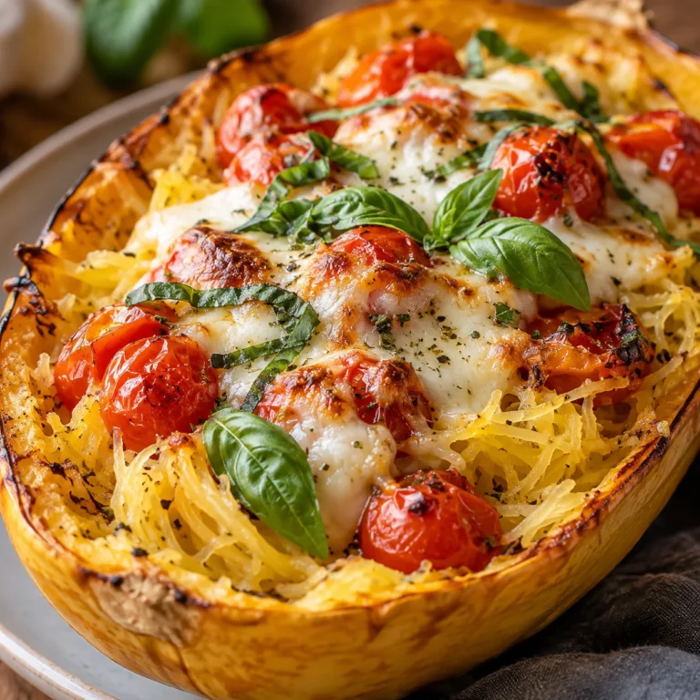 schnelle Rezepte – Spaghettikürbis Rezept mit Tomaten und Mozzarella